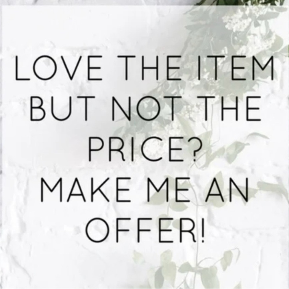 Offers welcome 😊
